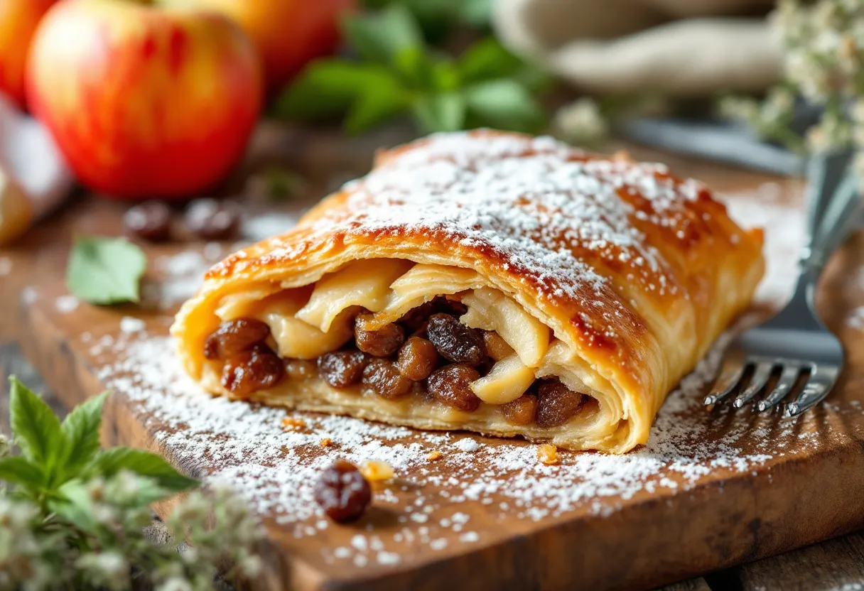 Alpenwärme Apfelstrudel