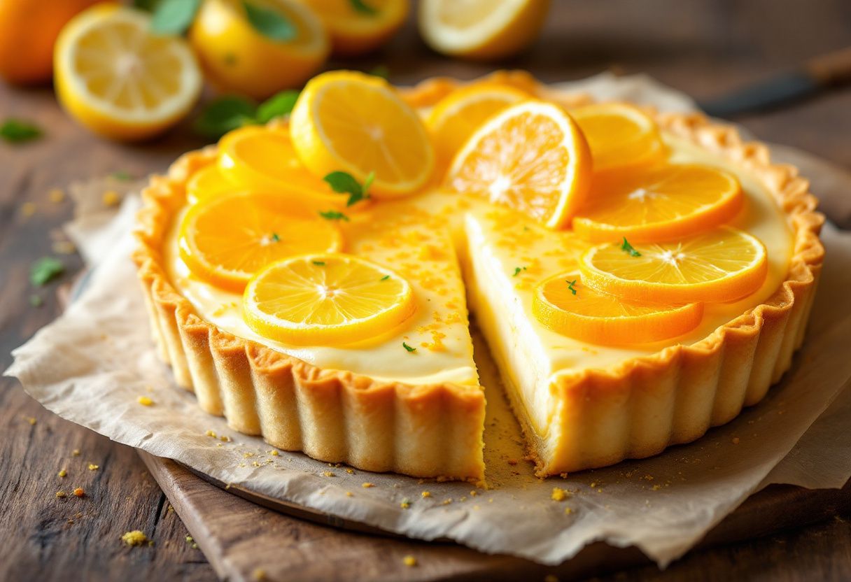 Andalusian Citrus Cream Tart