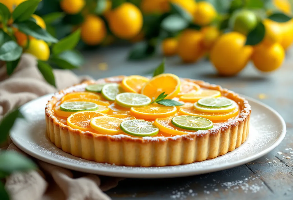 Andalusian Citrus Tart recipe image
