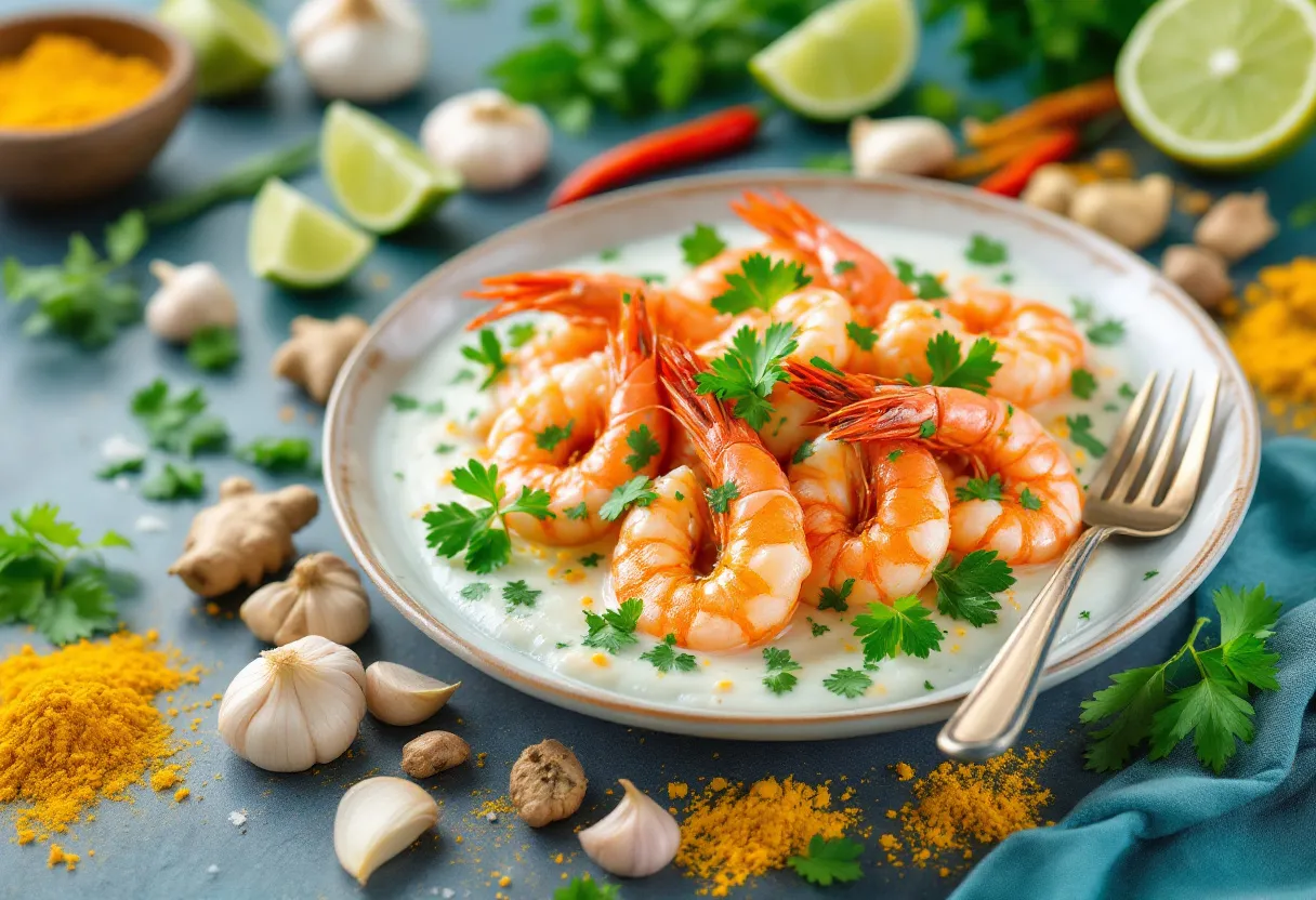 Andaman Sapphire Prawns recipe image