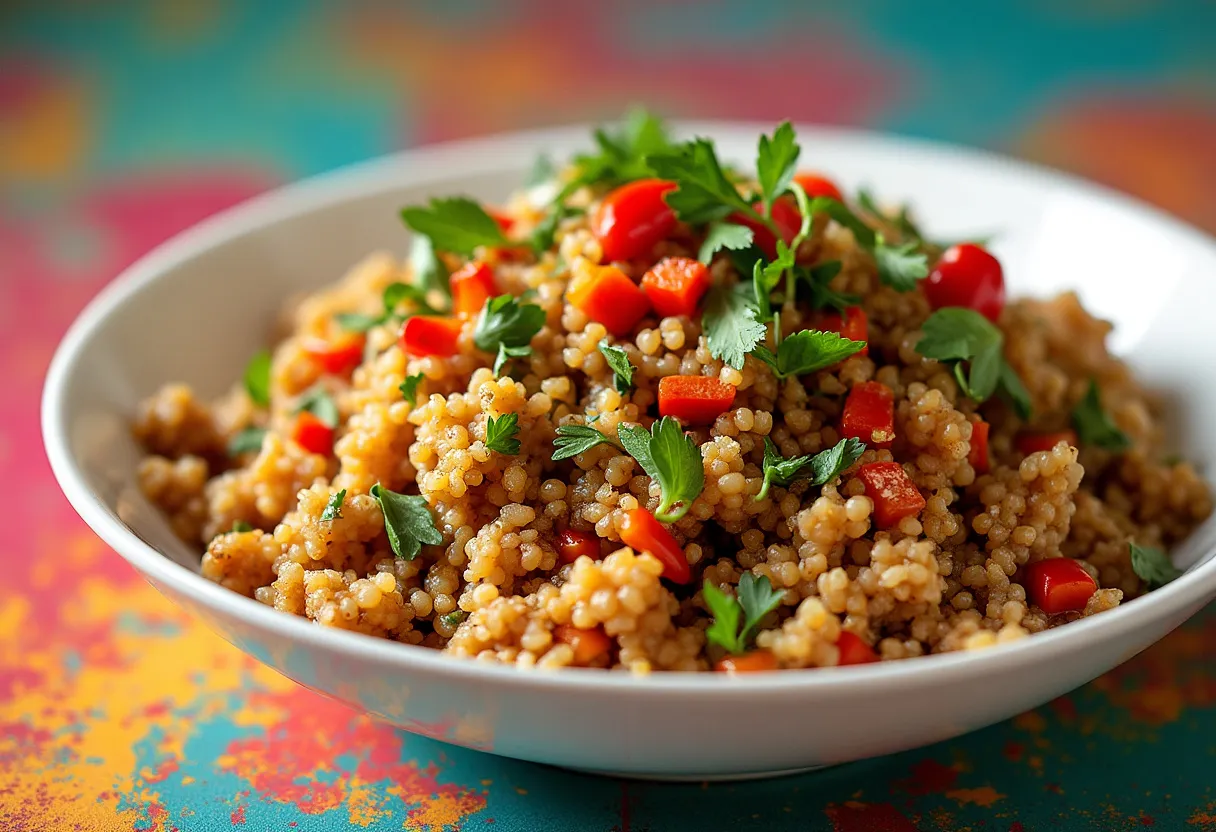 Ankara Fire Grains recipe image