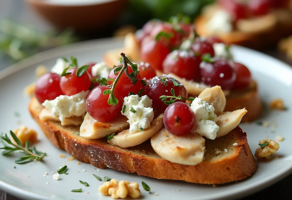 Ankara Vineyard Chicken Tartine