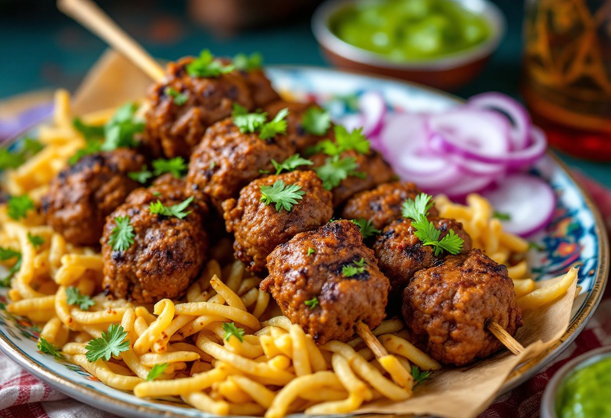 Awadhi Seekh Kebabs recipe image