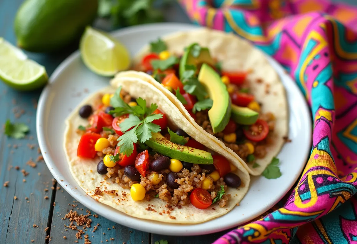 Aztec Quinoa Tacos recipe image