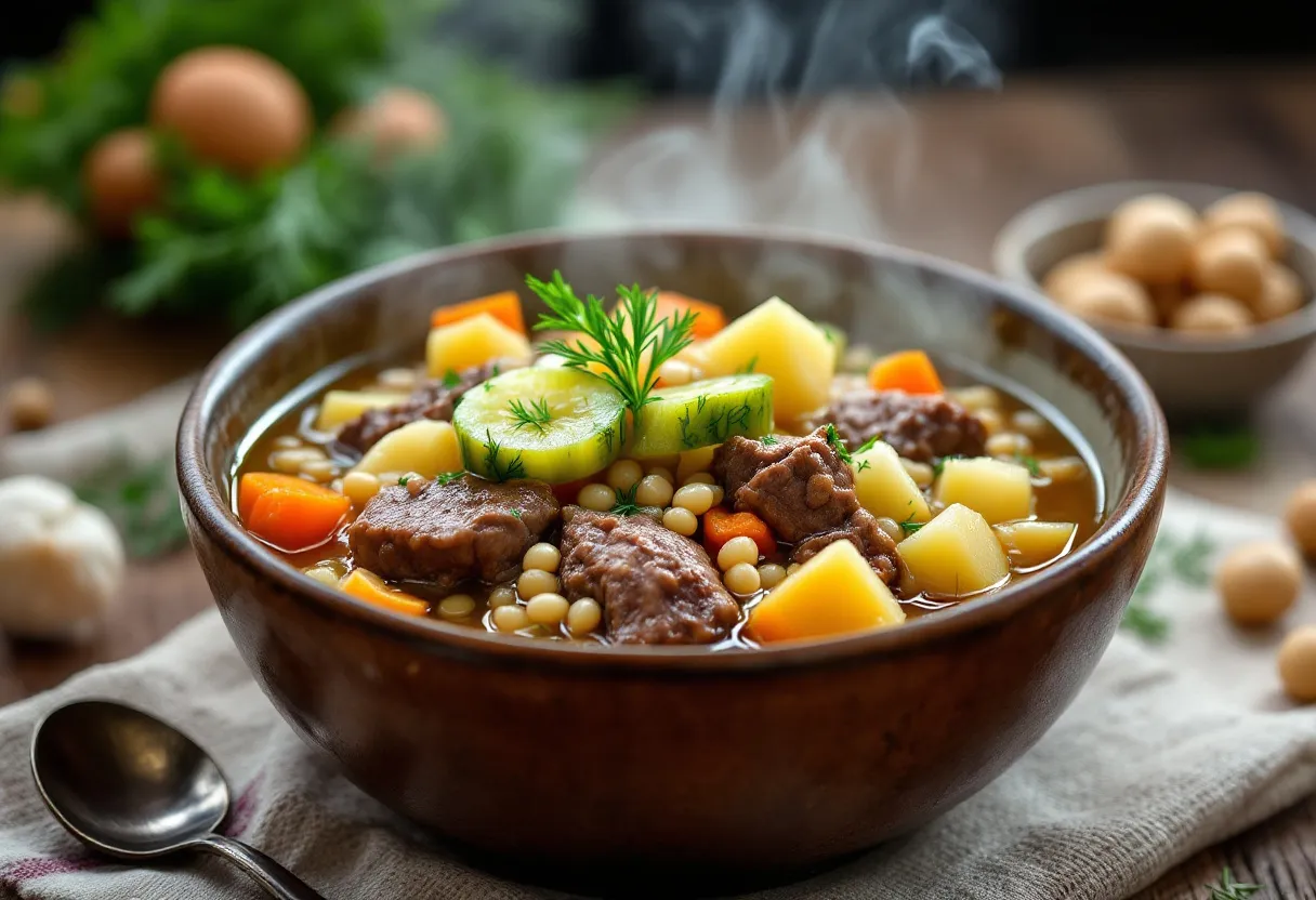 Babushka's Tart Rassolnik recipe image