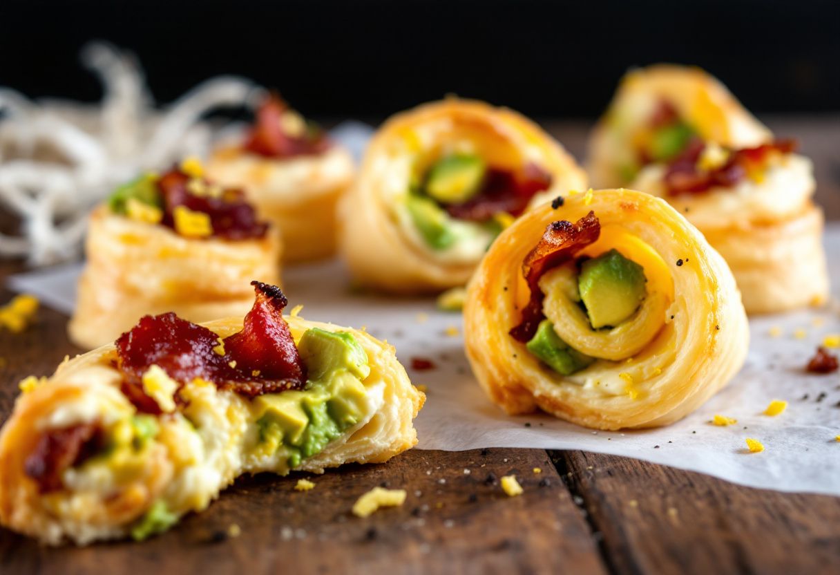 Bacon-Avocado Swirls recipe image