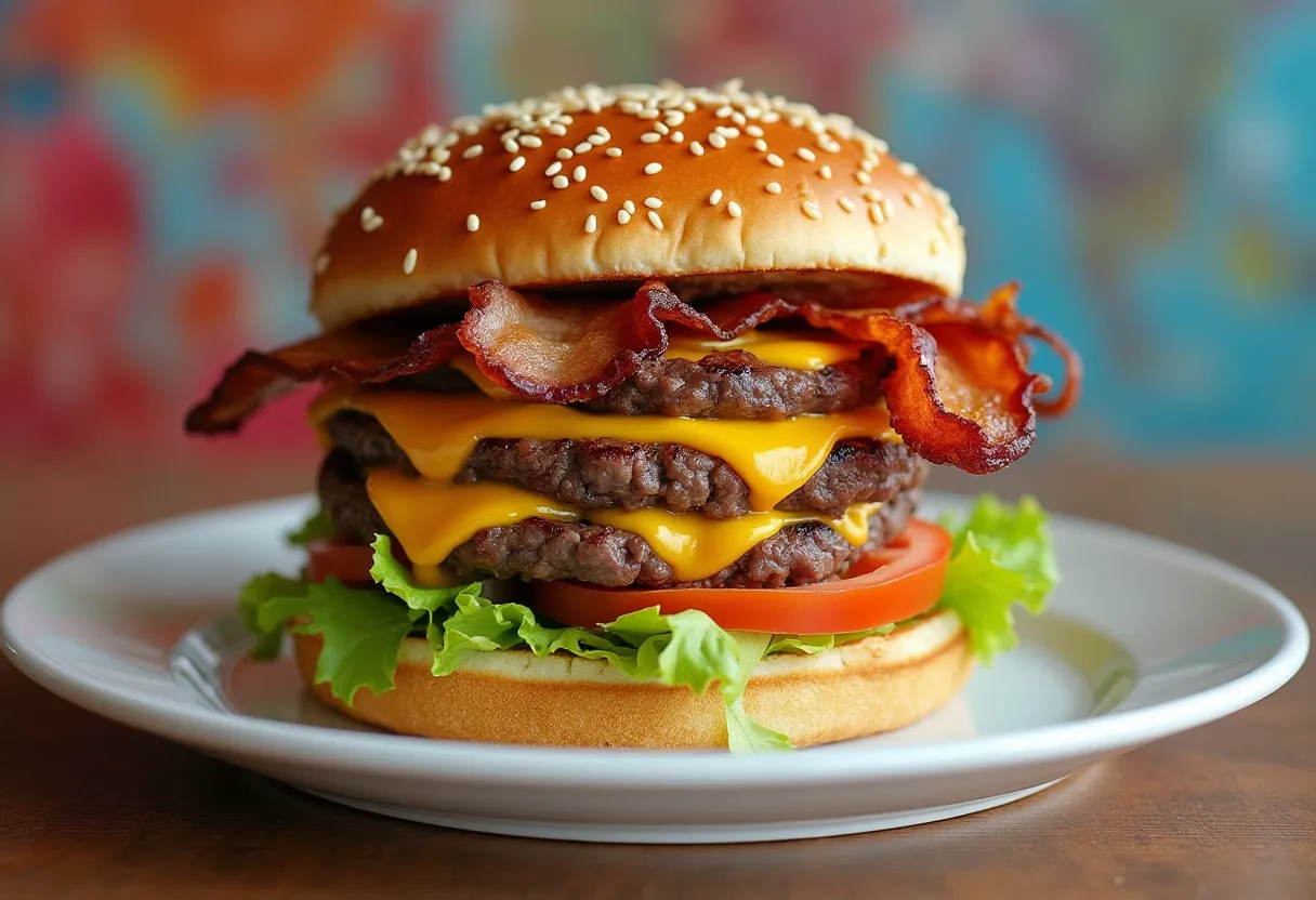 Bacon Double Cheeseburger recipe image