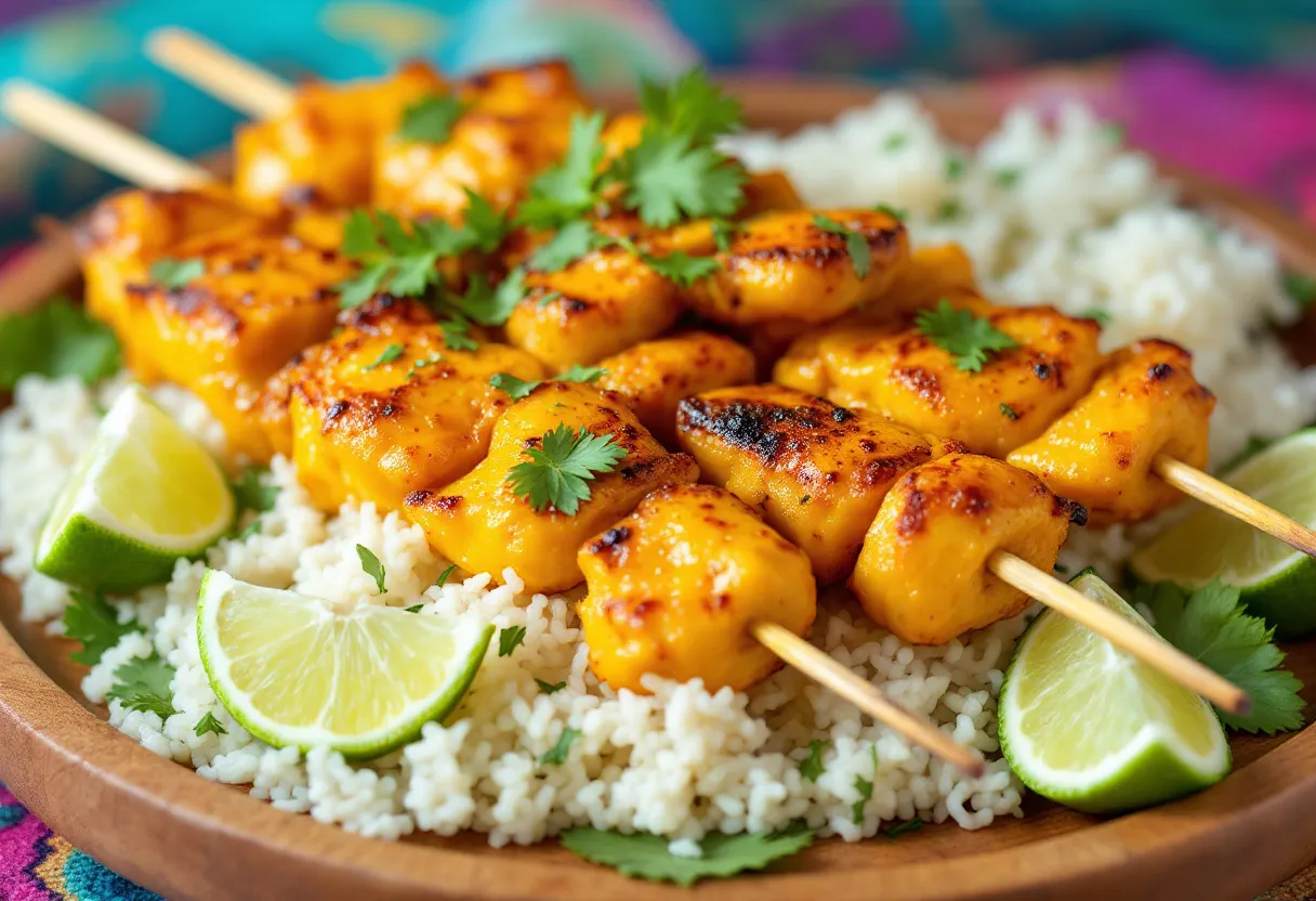 Bali Saffron Satay recipe image