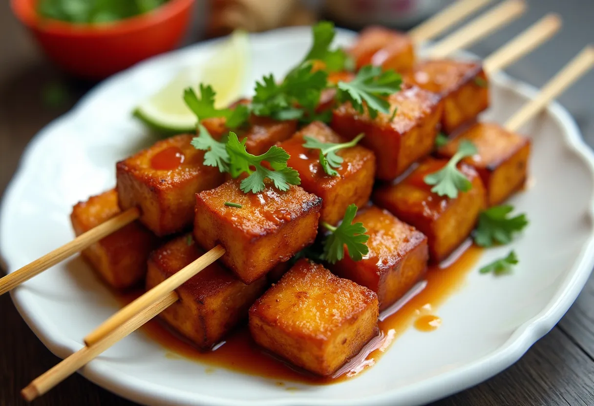 Bali Tempeh Skewers