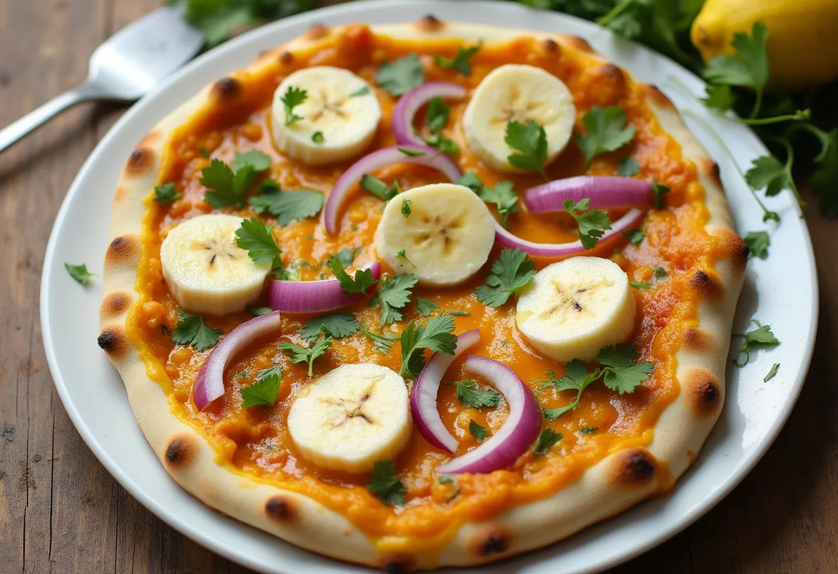 Banana Curry Pizza From Gilmore Girls Tv Show recipe image