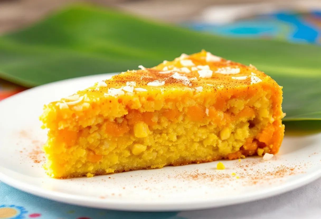 Barbadian Cornmeal Pudding