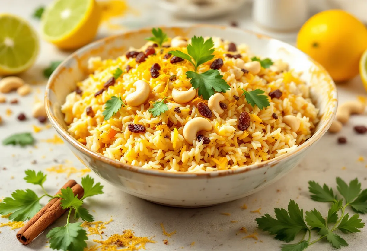 Bengali Lebu Gondhoraj Pulao recipe image
