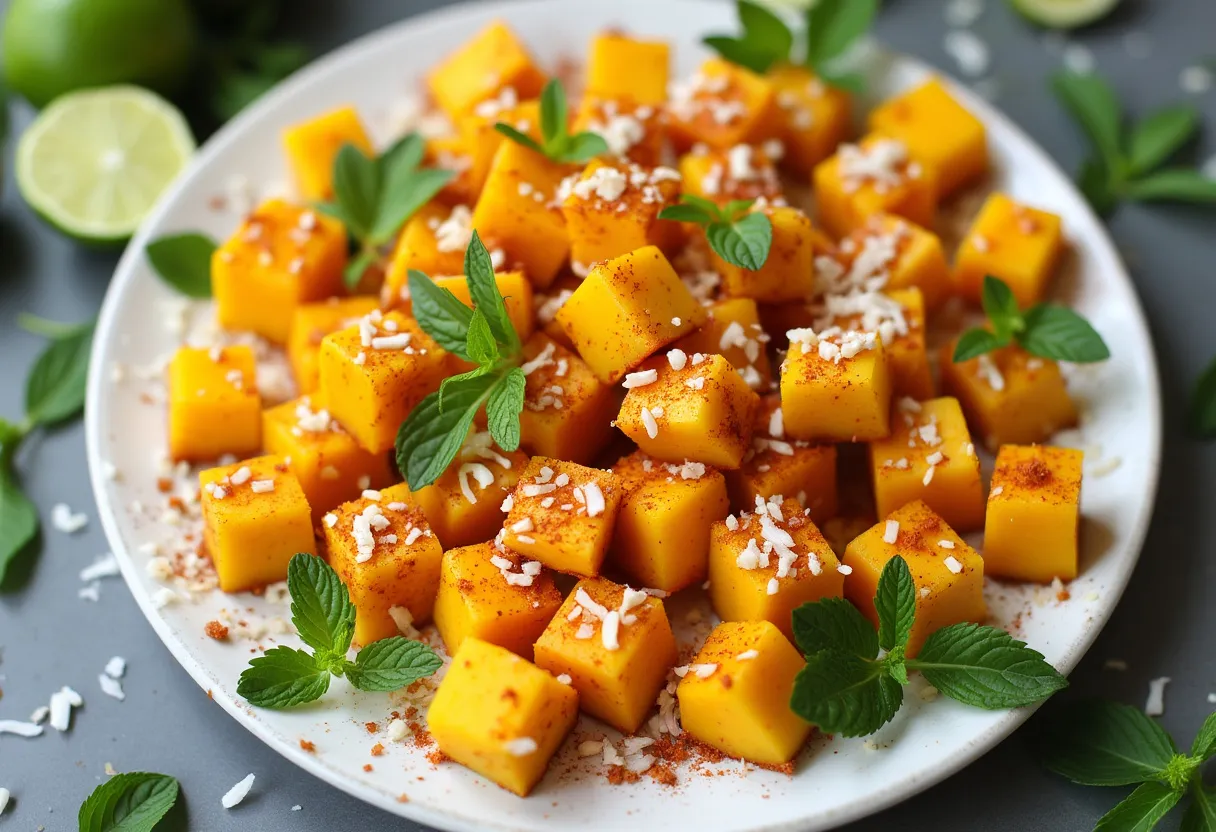 Berbere Infused Mango Bites