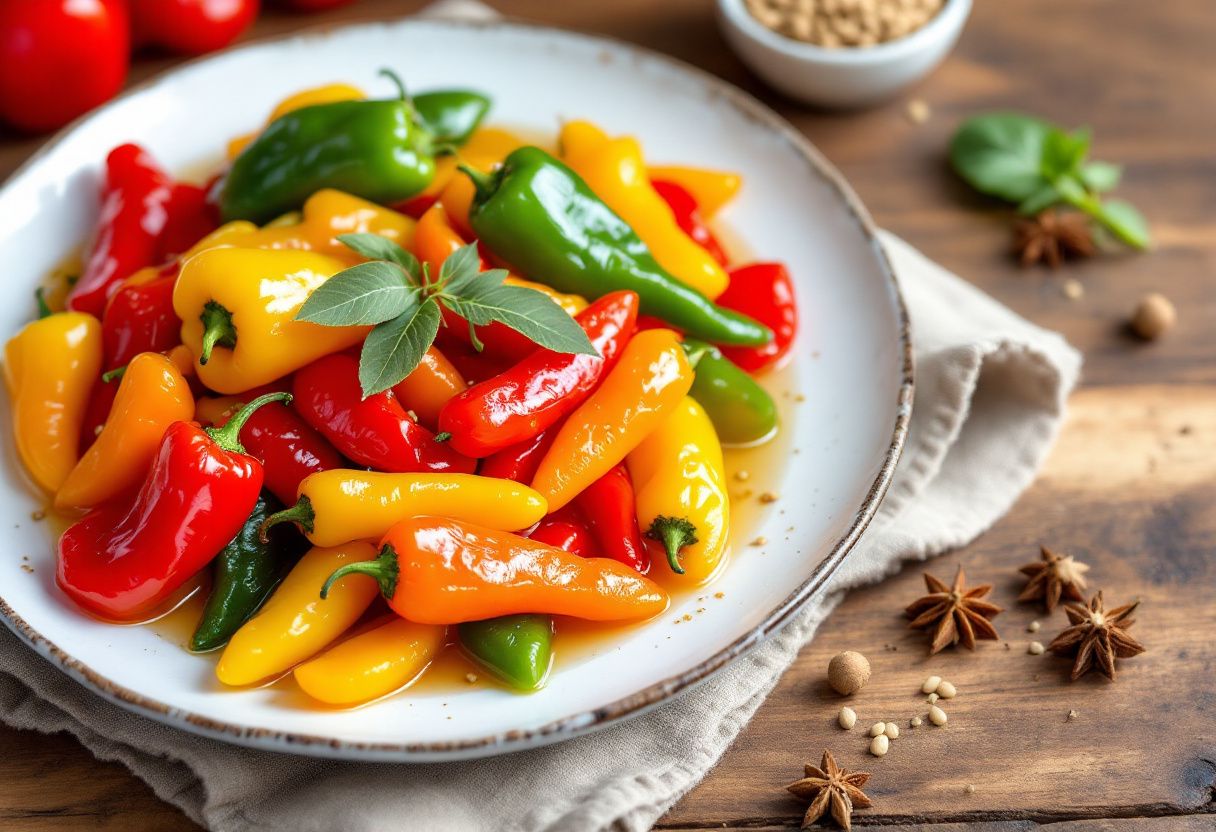 Bermudian Pickled Peppers recipe image