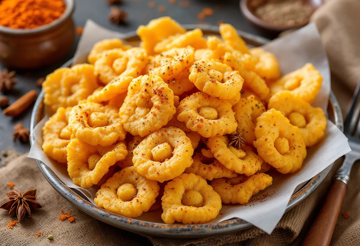 Besan ki Namkeen Mathri recipe image