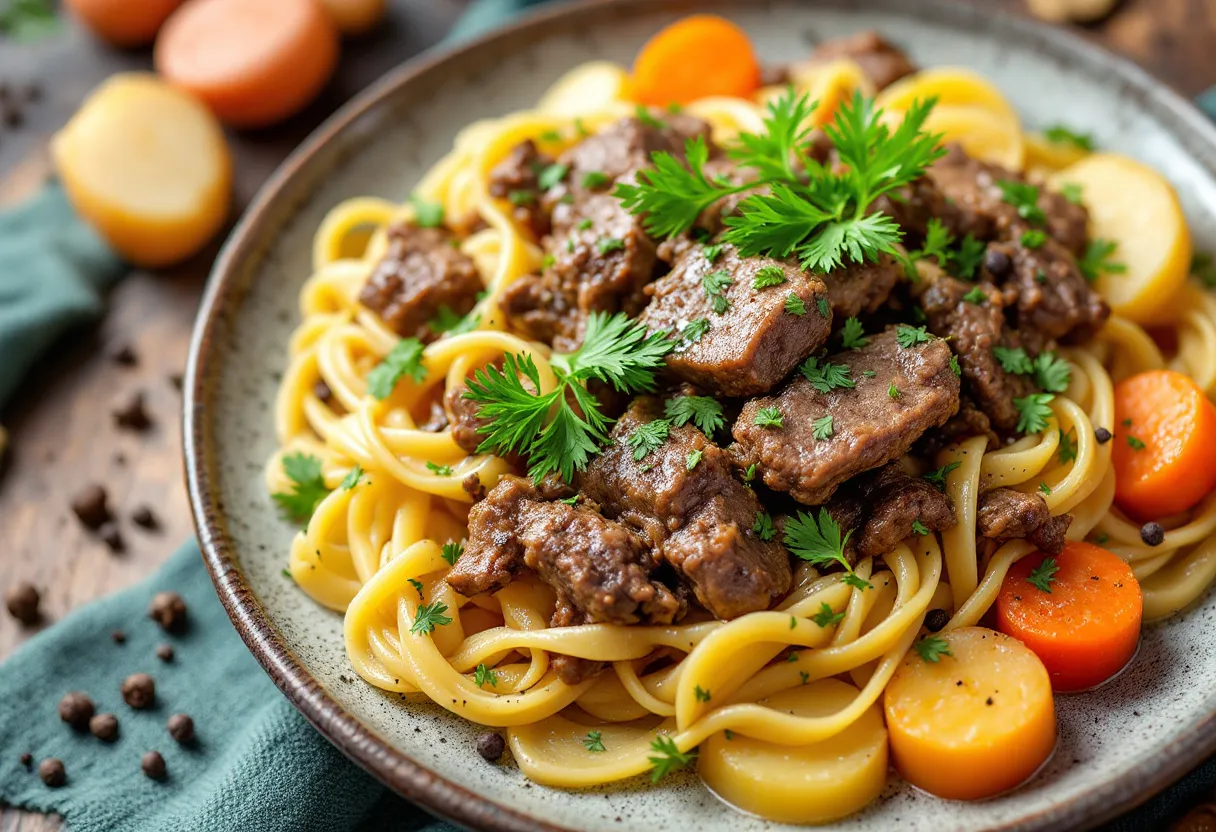 Beshbarmak Ensemble recipe image