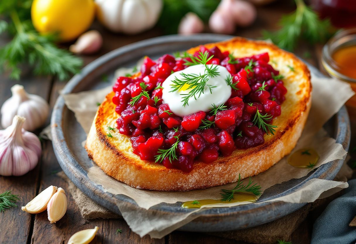 Borscht Bruschetta