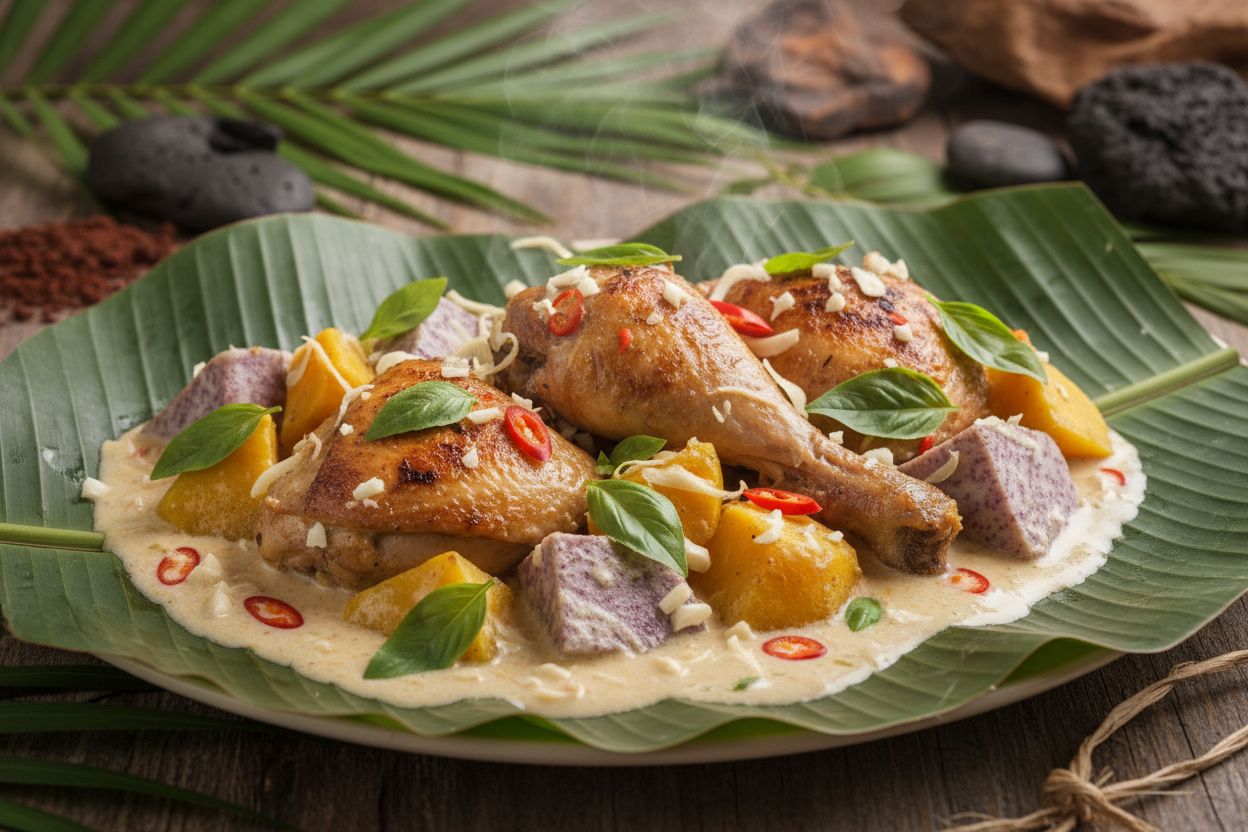 Bougna au Basilic Kanak