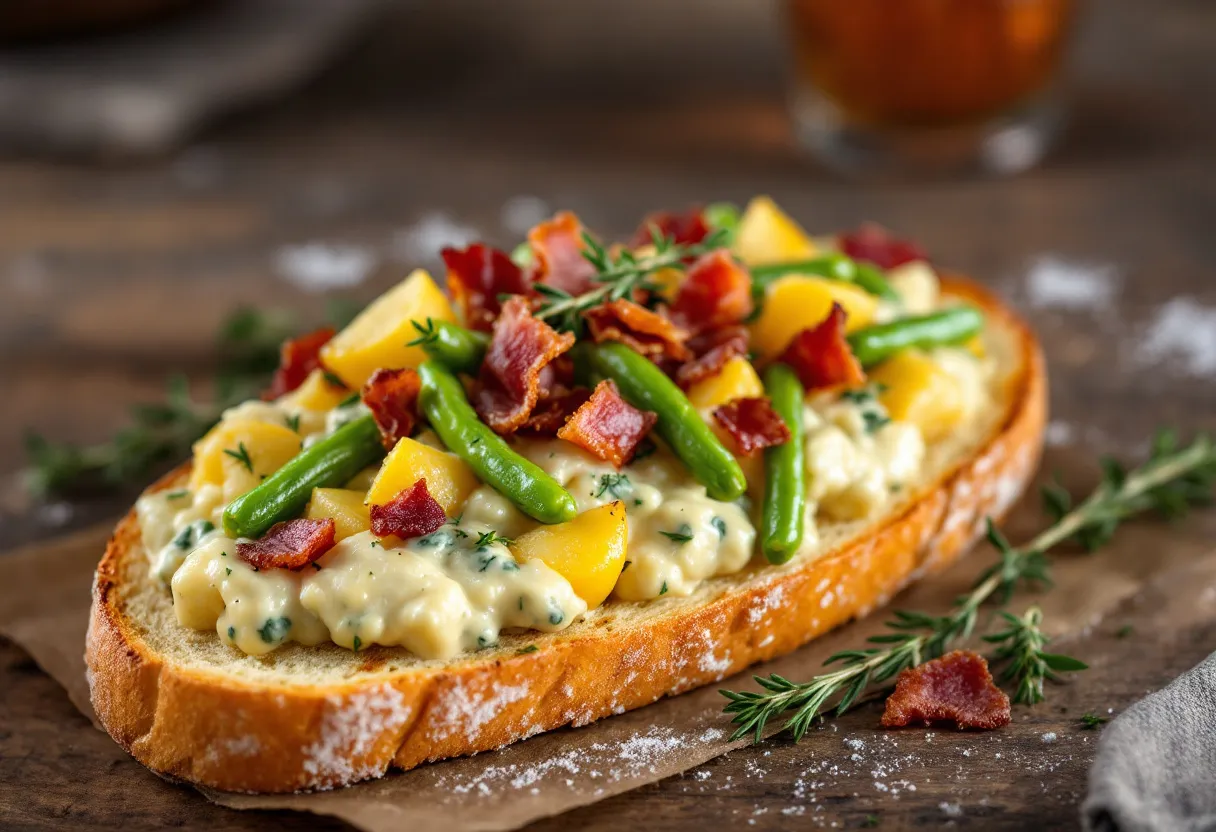 Bouneschlupp Tartine recipe image