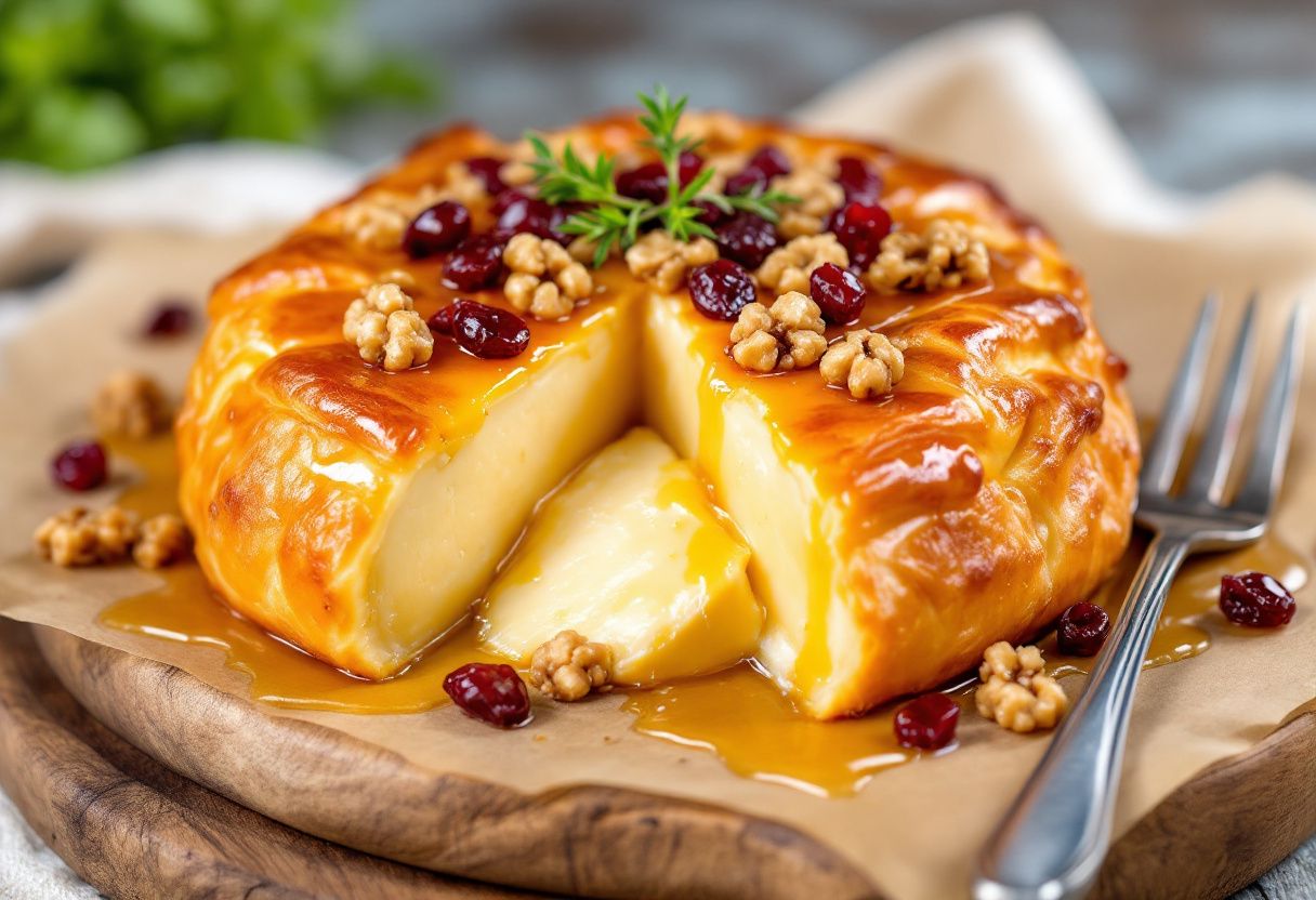 Brie en Croûte au Miel recipe image