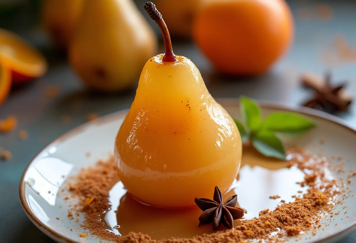 Buenos Aires Poached Pears recipe image