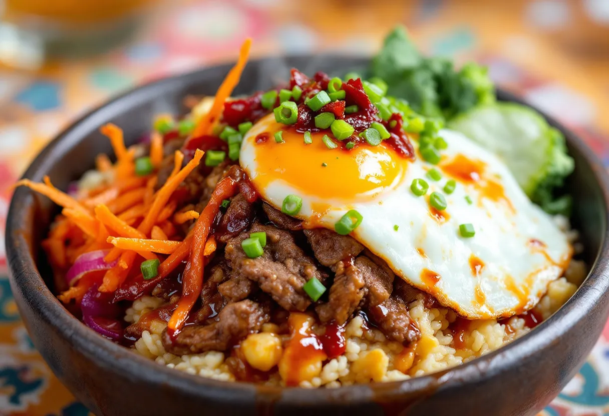 Busan Brûlée Bibimbap recipe image