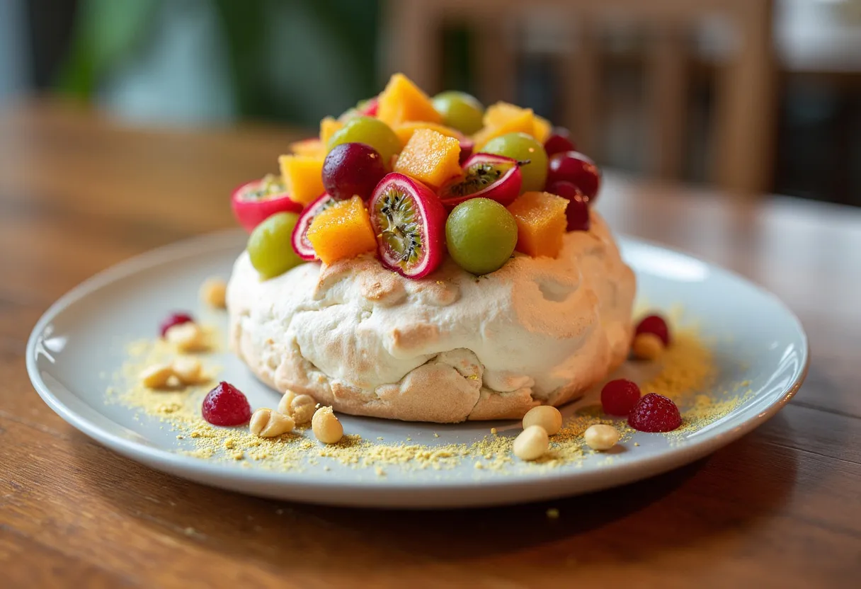 Bushfire Pavlova recipe image