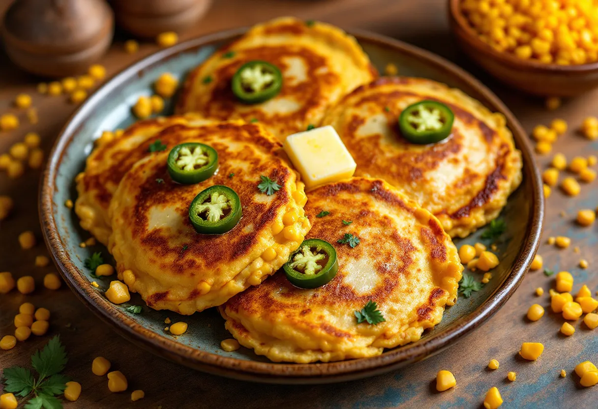 Cachapas Picantes recipe image