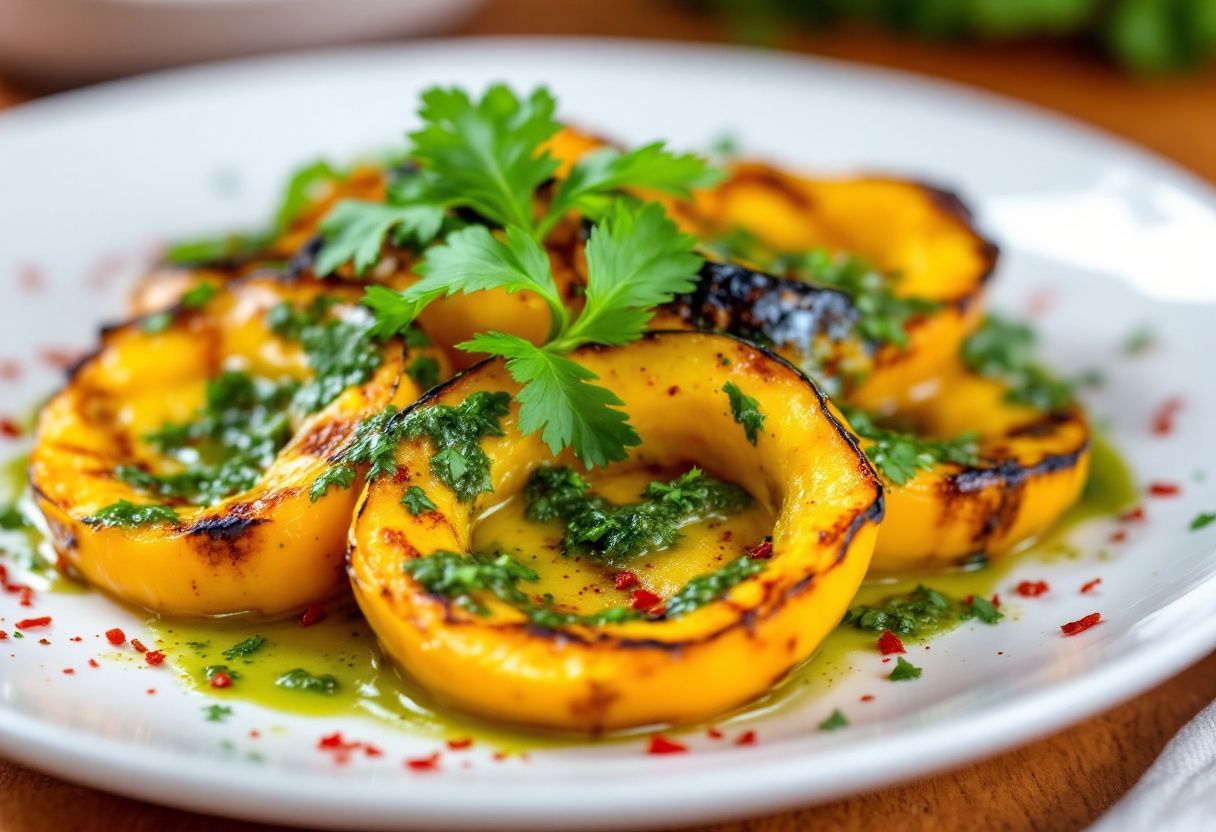 Calabaza Asada con Chimichurri