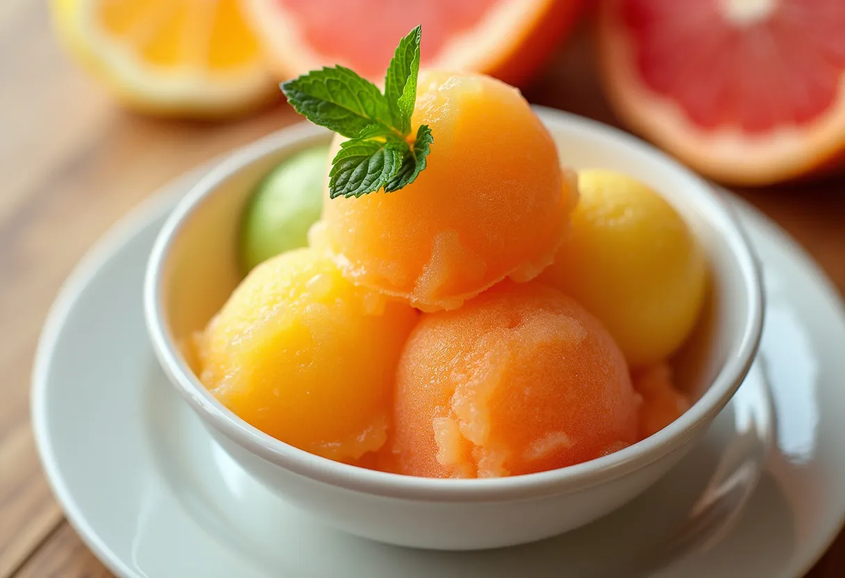 California Citrus Sorbet recipe image