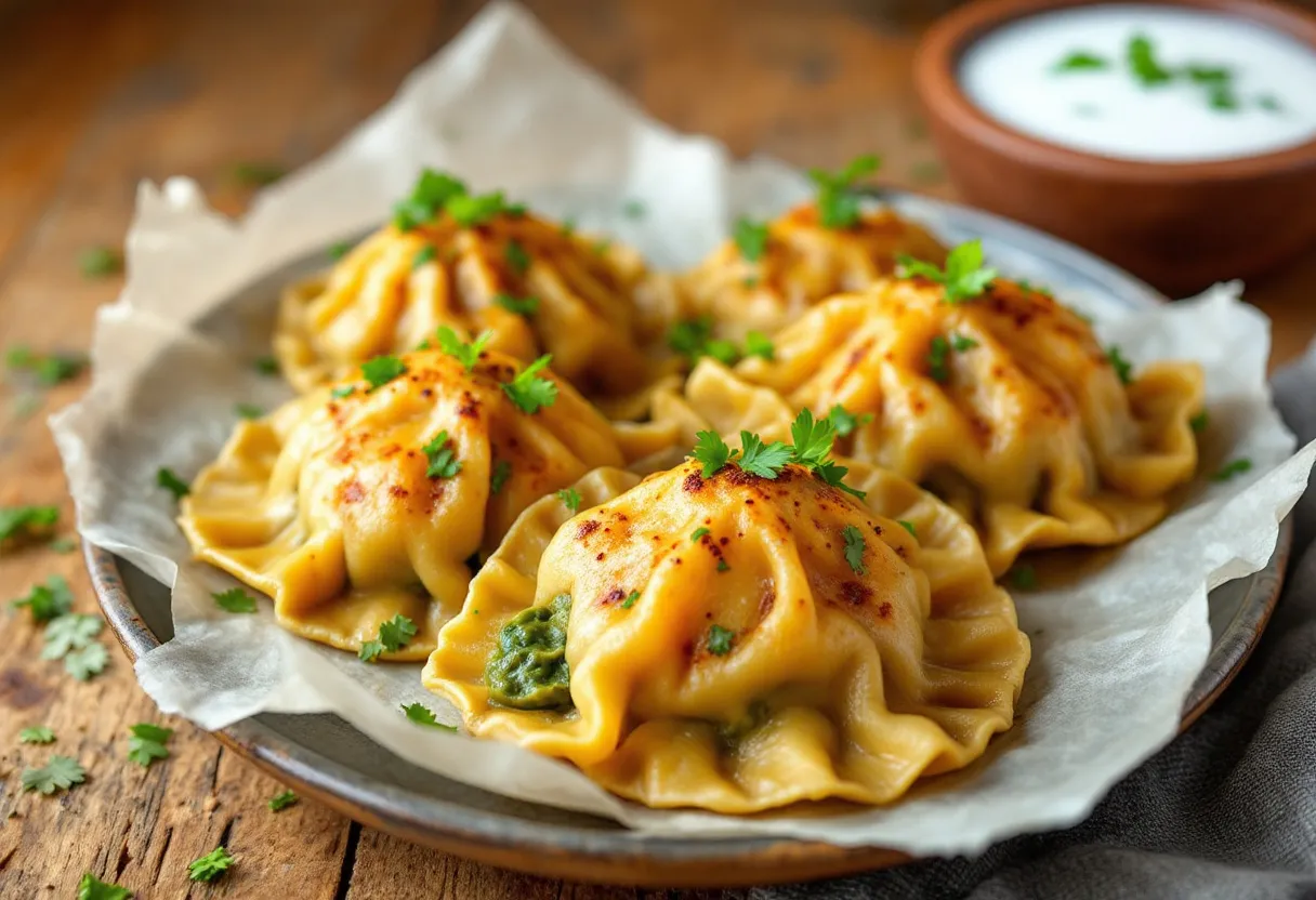 Callaloo Dumplings