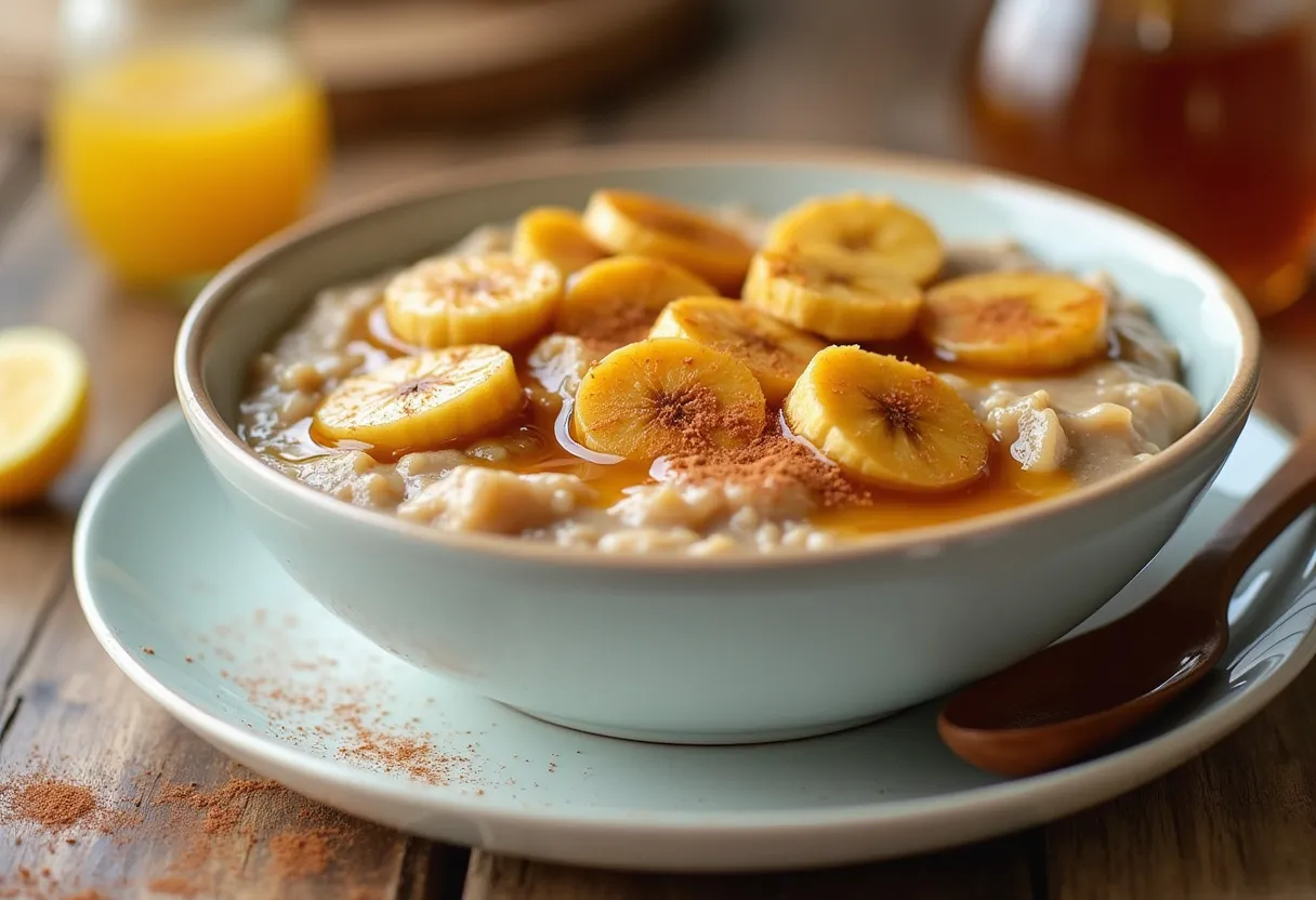 Caramelized Banana Porridge