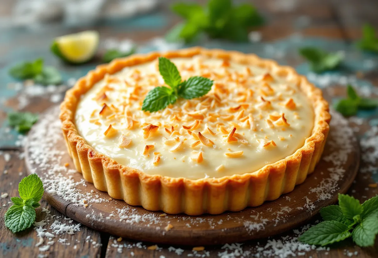 Carioca Vodka-Coconut Tart recipe image