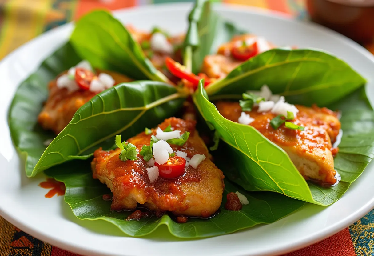 Cassava Leaf Platter recipe image