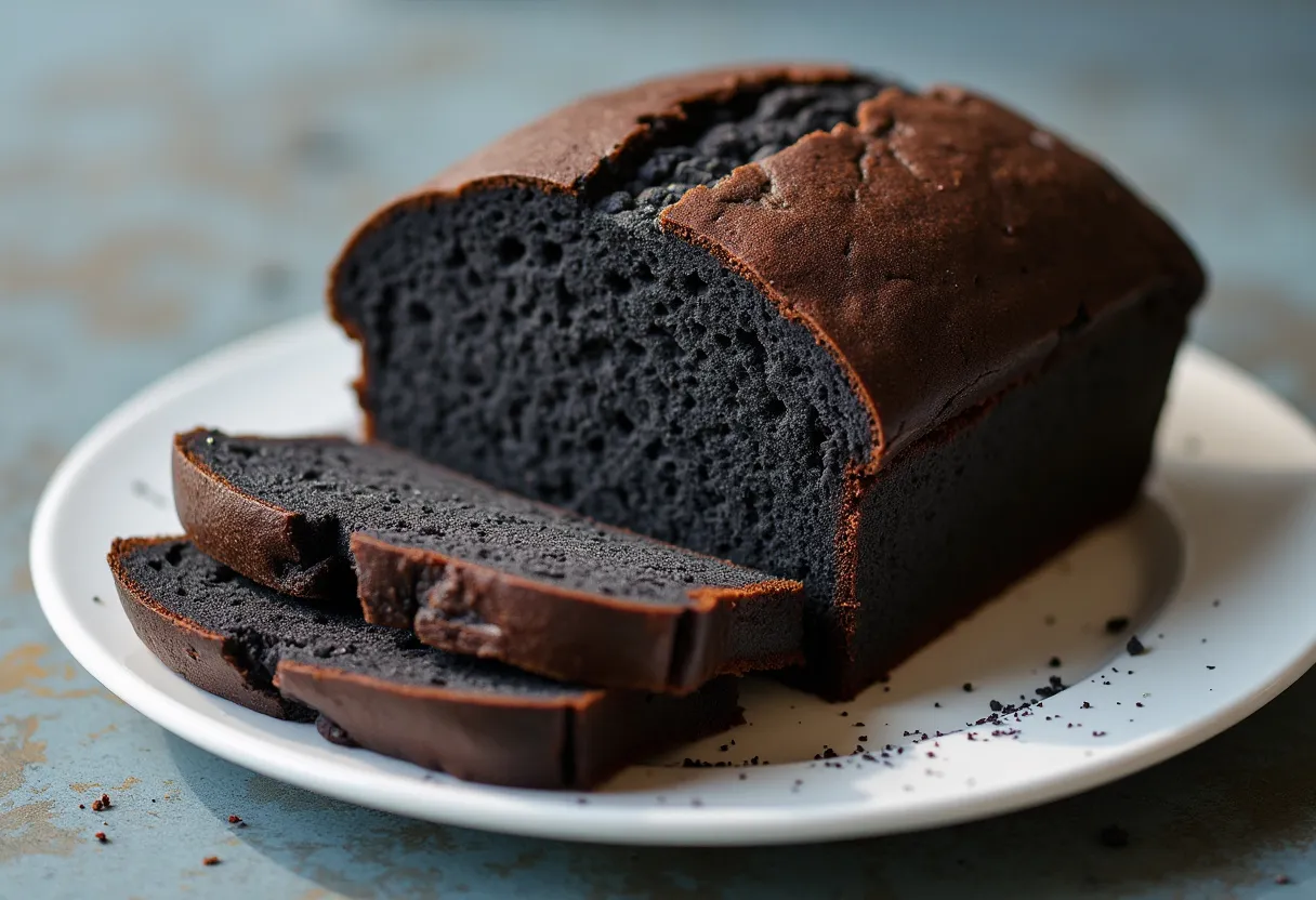 Charcoal Hokkaido Milk Bread recipe image