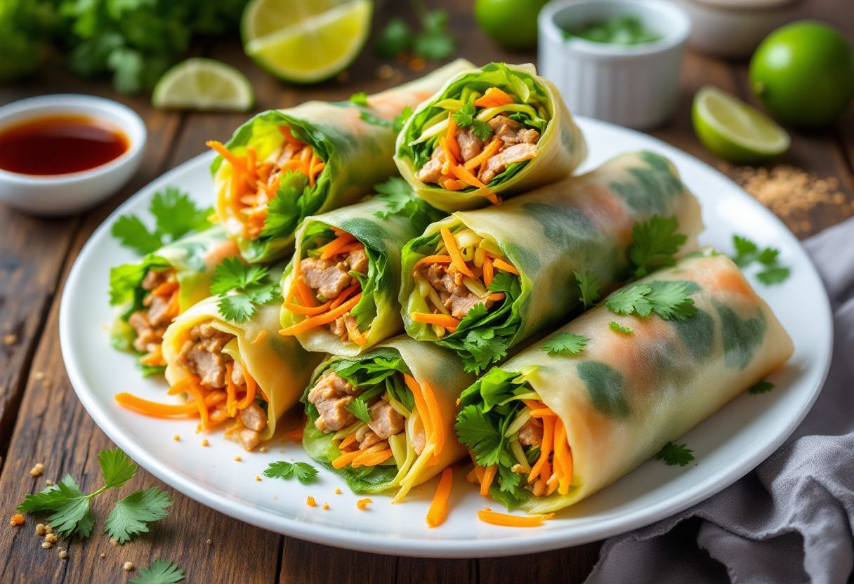 Chiang Mai Chrysanthemum Rolls recipe image