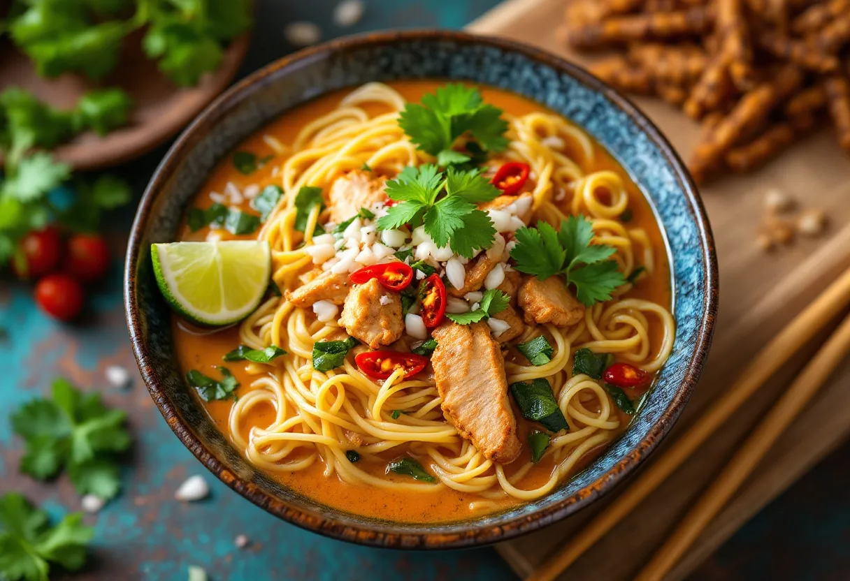 Chiang Mai Spicy Noodles recipe image