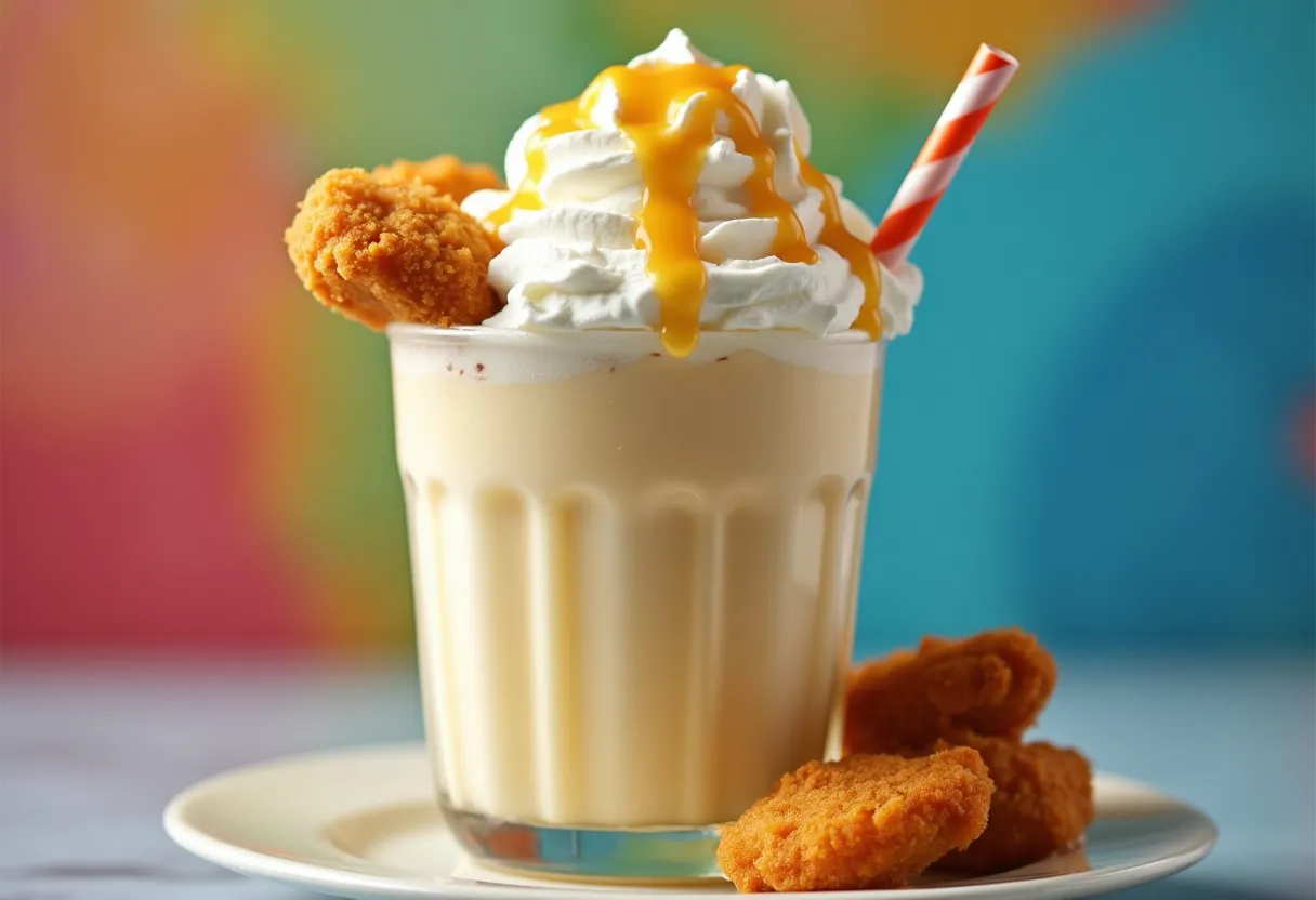 Chicken Nugget Milkshake From The Simpsons Tv Show recipe image