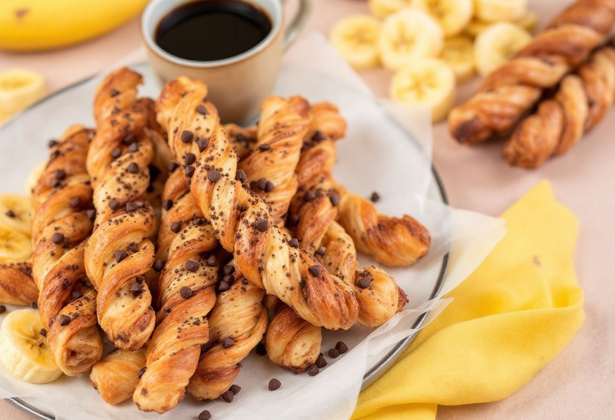 Choco Banana Brew Twists recipe image