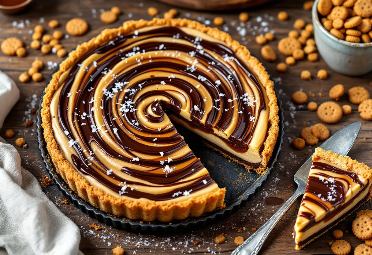 Choco-Caramel Speculoos Tart