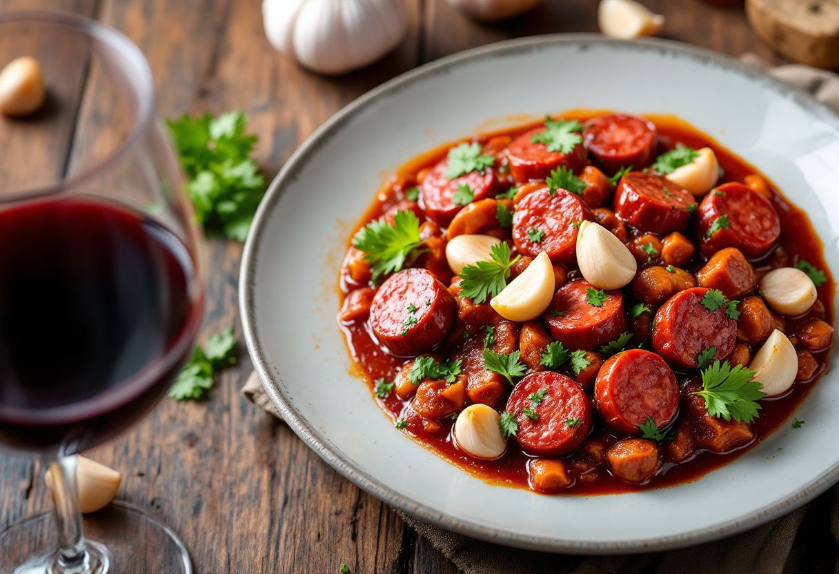 Chorizo al Vino