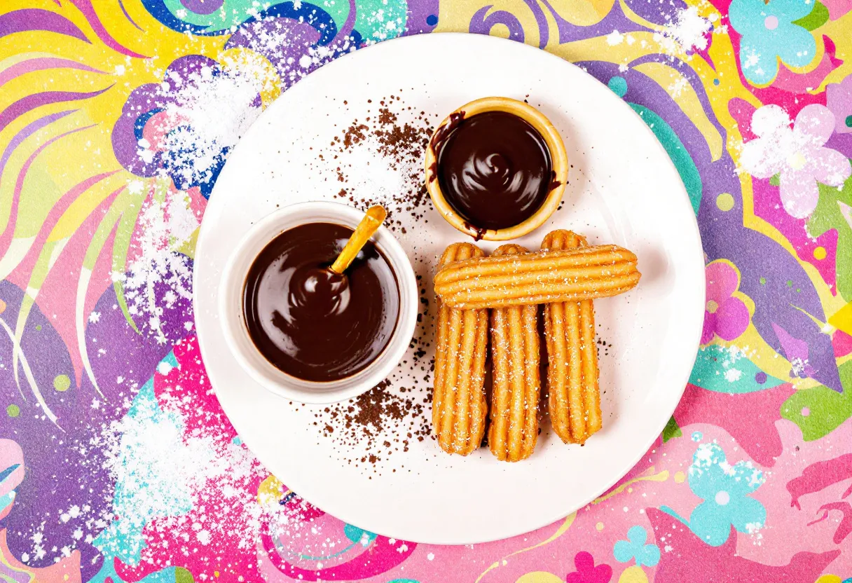 Churros con Chocolate recipe image