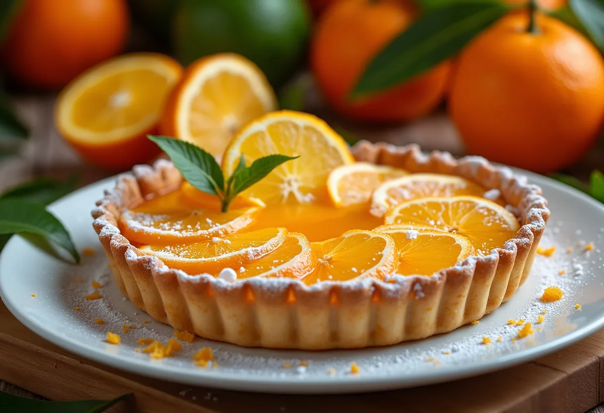 Citrus Aurore Tarts recipe image