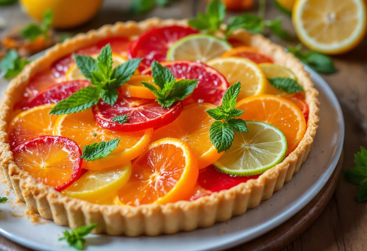 Citrus Cascade Tart recipe image