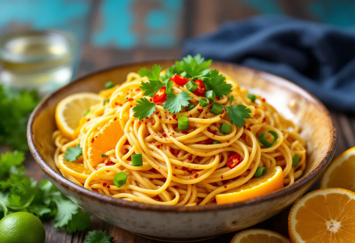 Citrus Spice Noodles recipe image