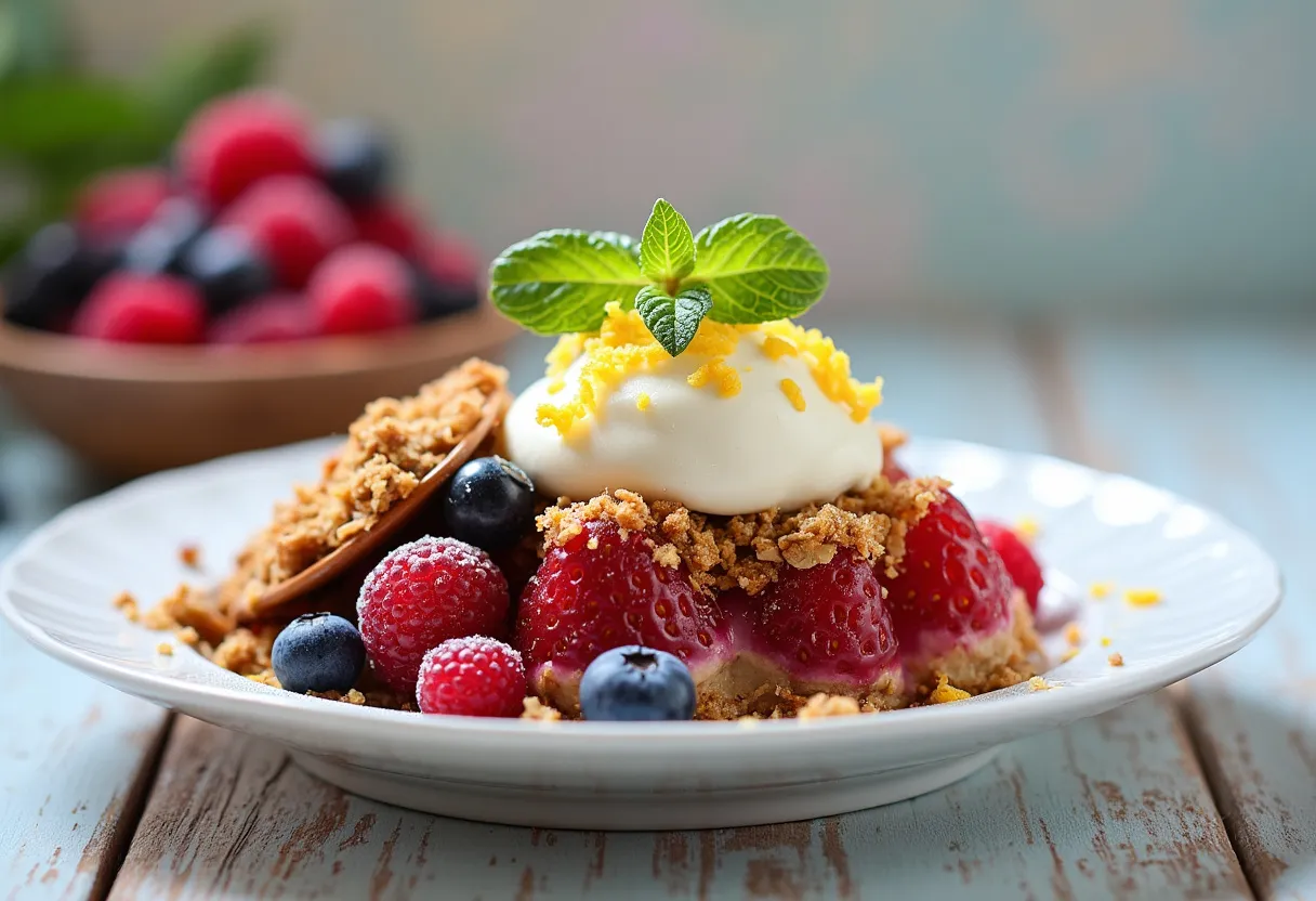 Clotted Cream Crumble recipe image