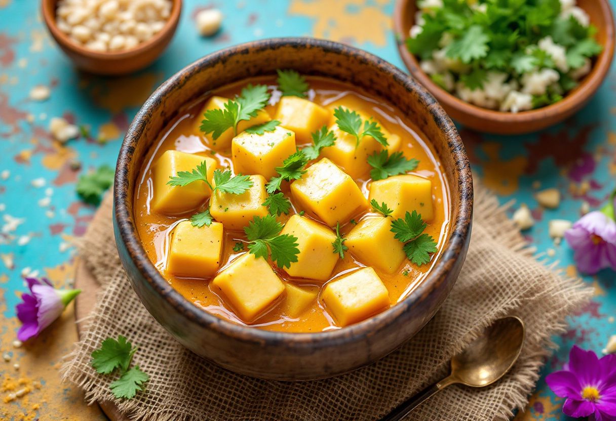 Coconut Curry Taro recipe image