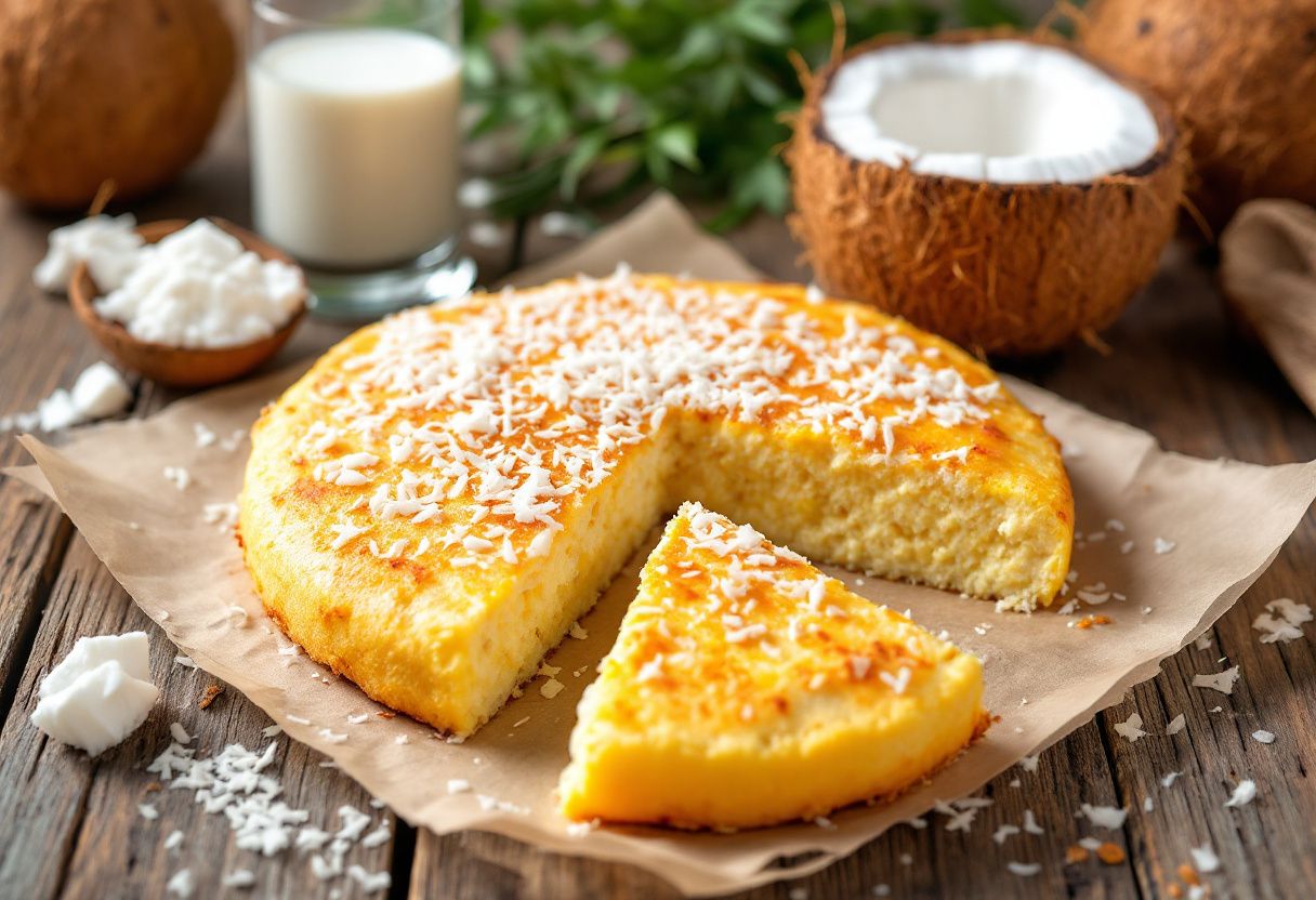 Coconut Johnny Cake