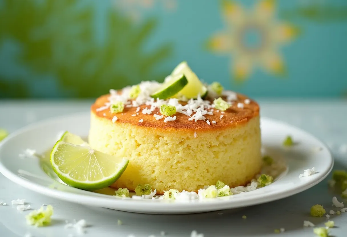 Coconut Lime Steamcake