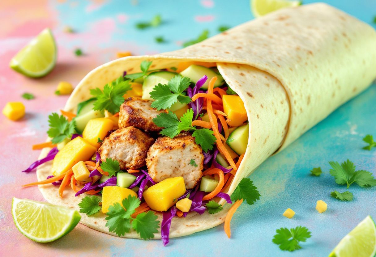 Coconut Mango Sizzle Wrap recipe image